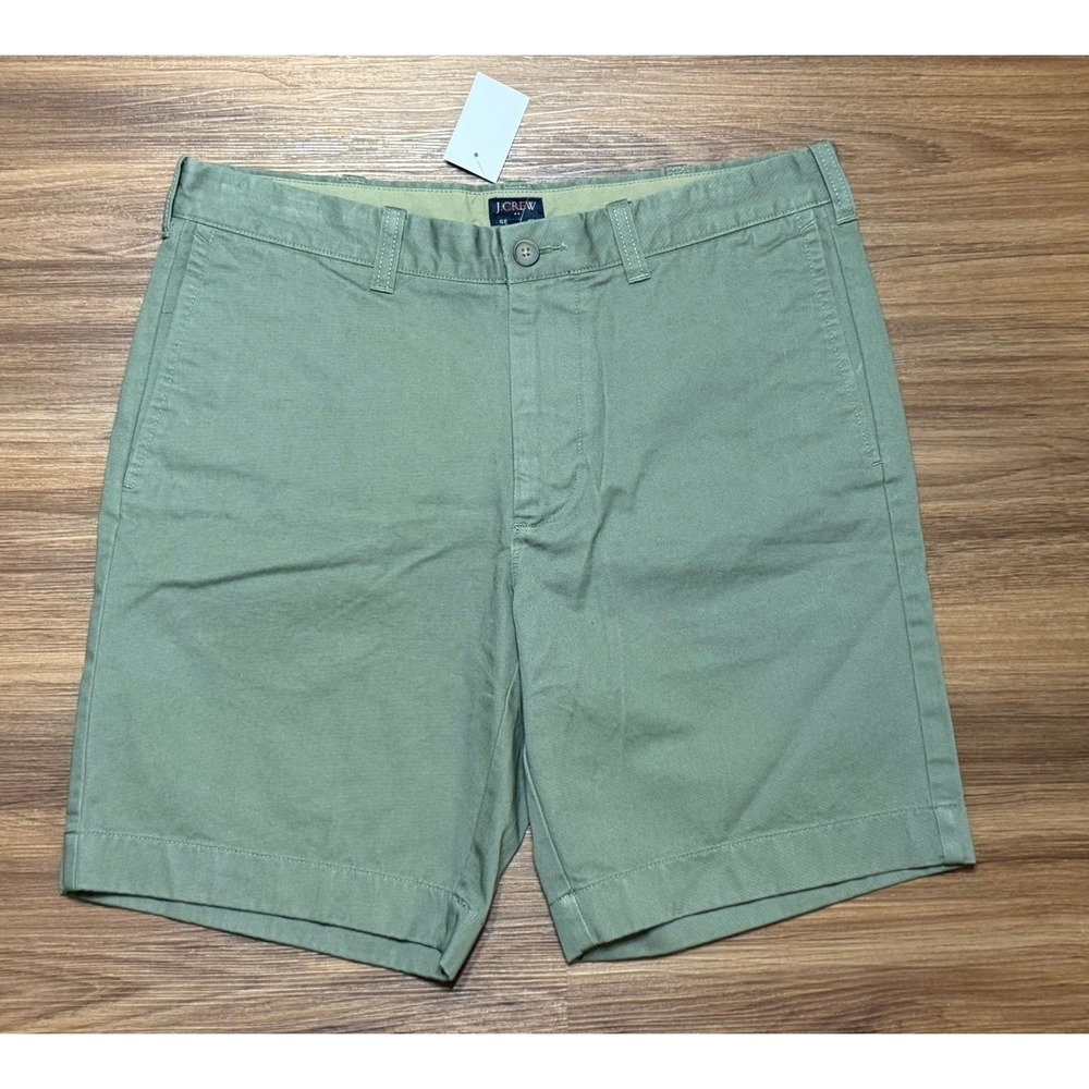 J.Crew Gramercy Broken In 9" Shorts Mens Olive Green Chino (H5018) 9 Sz 33